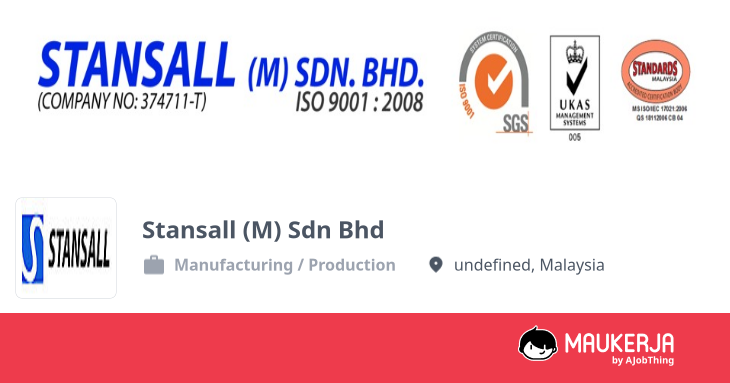 Stansall (M) Sdn Bhd Company Overview & Details - Maukerja