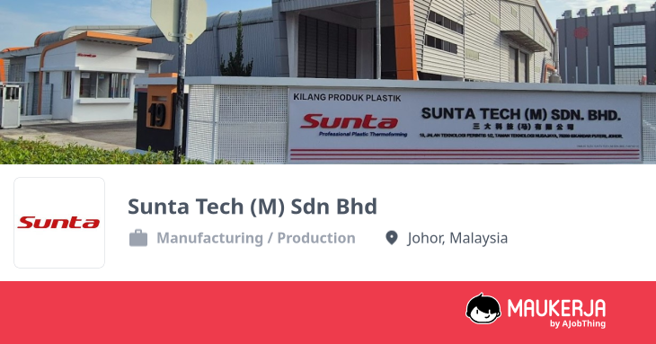 Sunta Tech (M) Sdn Bhd Company Overview & Details - Maukerja