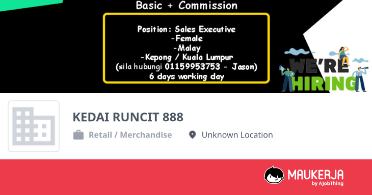 KEDAI RUNCIT 888 Company Overview & Details - Maukerja