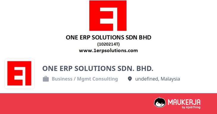 ONE ERP SOLUTIONS SDN. BHD. Company Overview & Details - Maukerja