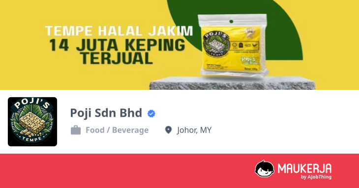 Profil Syarikat Poji Sdn Bhd - Cari Kerja di Maukerja