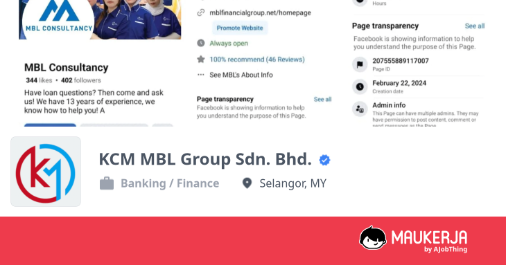 KCM MBL Group Sdn. Bhd. Company Overview & Details - Maukerja